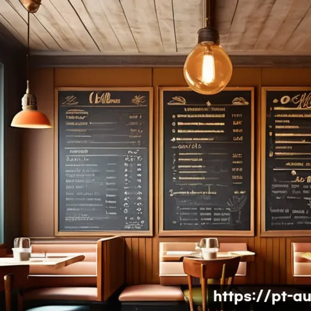 뉴아날로그 트렌드의 마케팅 기법 - A cozy vintage-inspired Brazilian coffee shop interior blending 1960s design elements with modern te...