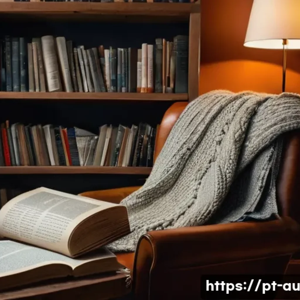 뉴아날로그 트렌드에서의 아날로그 감성 - A cozy vintage reading nook featuring a person holding a thick, well-worn hardcover book with textur...