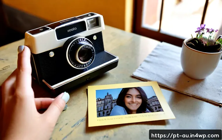 Home 30 뉴아날로그 트렌드와 감성 마케팅 전략 - Photorealistic cozy Lisbon café table showing new analog lifestyle and emotional marketing, a young ...